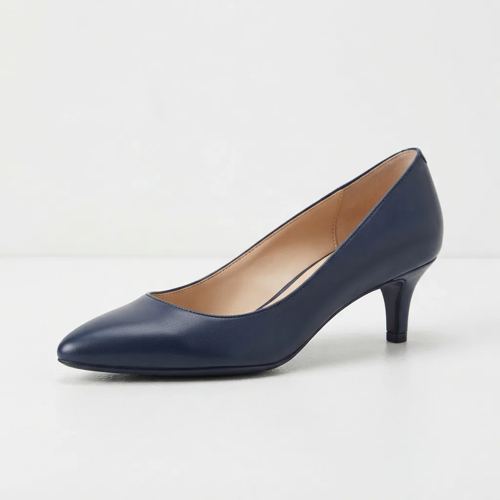 Anne Klein Annalise classic kitten heel on a clean white studio surface